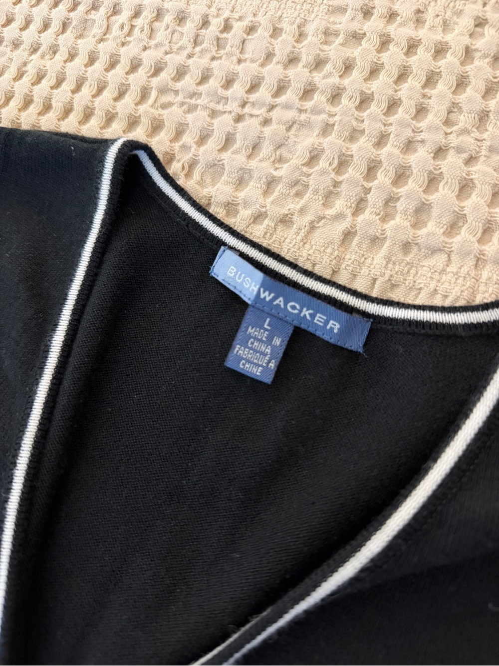 90s Vintage Black Vest Cottagecore - Picture 5 of 5